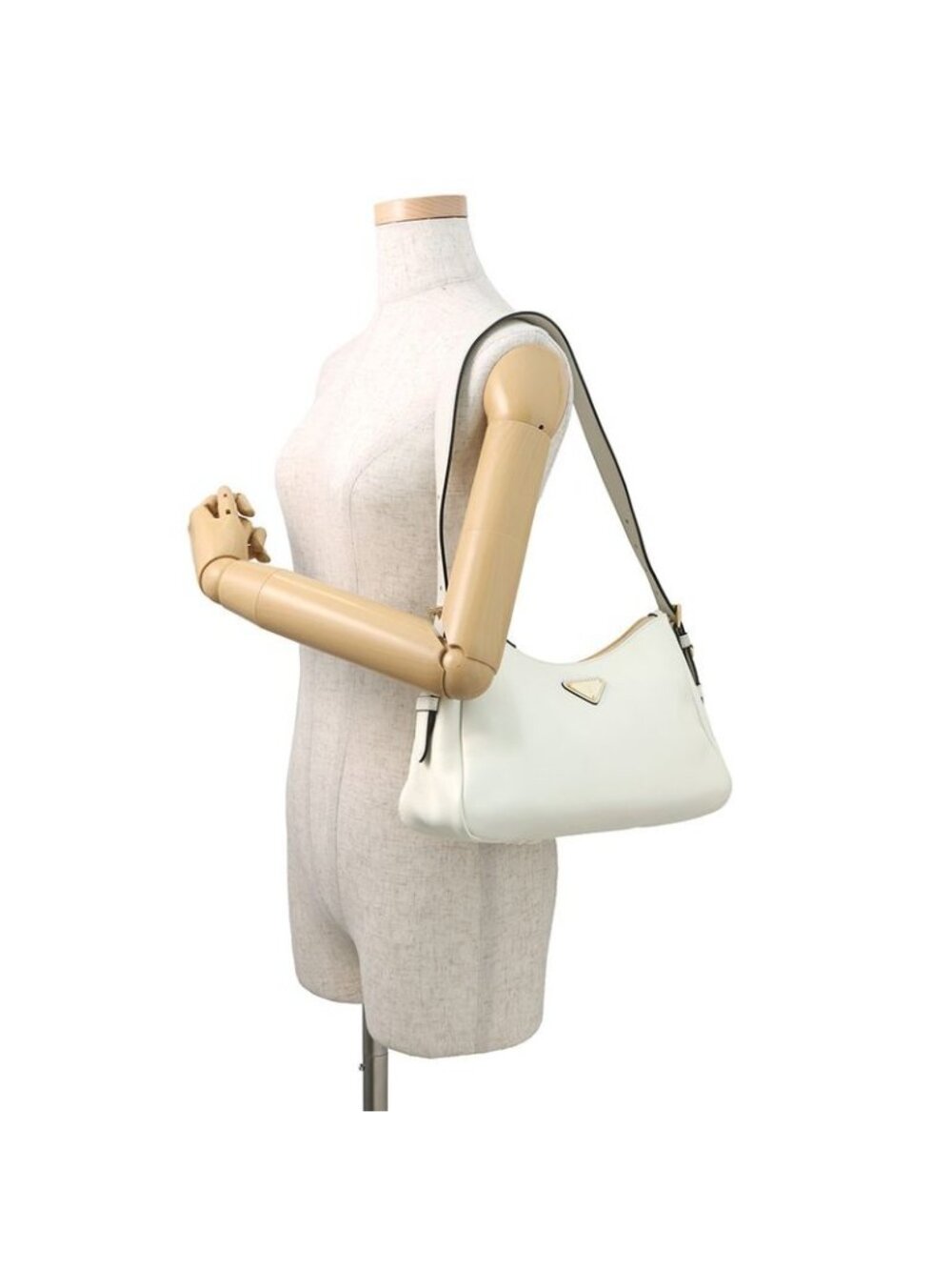 Prada Shoulder Bag Emme Leather White - Picture 4 of 10